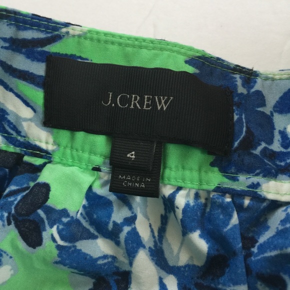 JCrew Black Label Floral Poplin Skirt - Picture 2 of 6